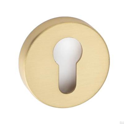 Helix 200 Rosette, gold gebürstet