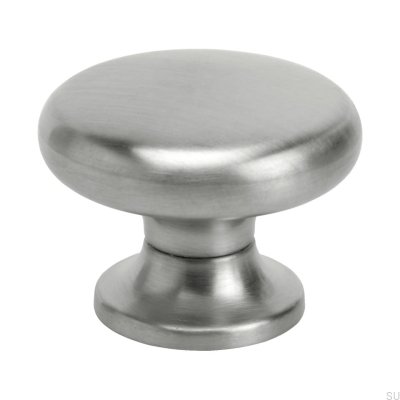 Möbelknopf 8701 Silber Metall (Inox-Optik)