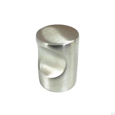 Möbelknopf 153 Gebürstetes Silber
