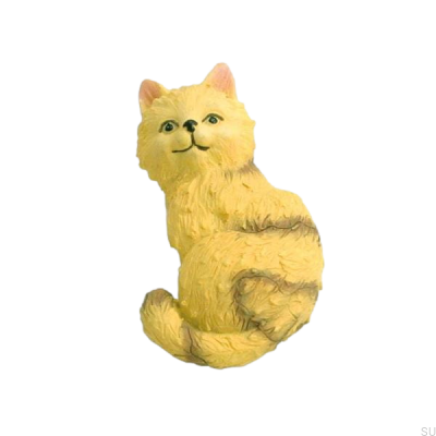Katt Kot Polyresin Möbelknopf