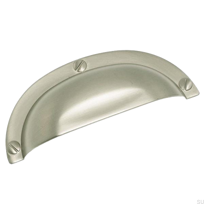 Muschel-Möbelgriff 3 158 64 Nickel gebürstet