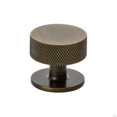 Möbelknopf Wappen 32 Antike Bronze