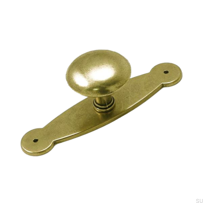 Möbelknopf mit Sockel 5383 Antik Gold