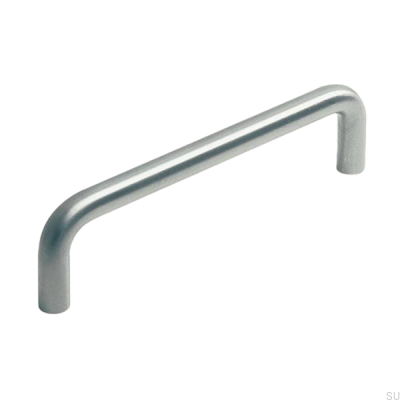 Länglicher Möbelgriff 6050 192 Gebürstetes Silber