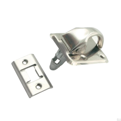 Länglicher Möbelgriff mit Schloss 5181 Silber