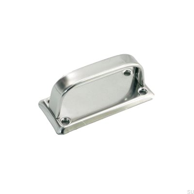 Länglicher Möbelgriff mit Unterlegscheibe 5182 Silber