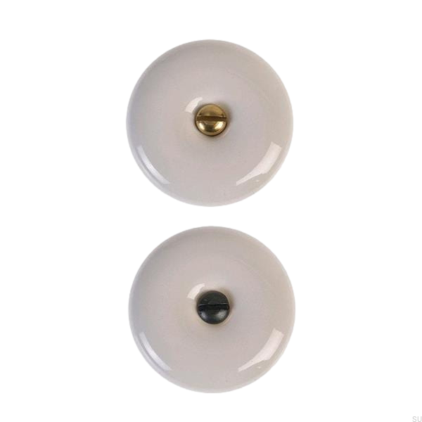 Zdjecie galki Porcelanowej z dwoma srubami