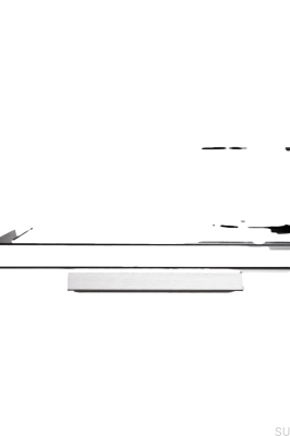 Möbelgriff Bench 160 Aluminium gebürstete Kante