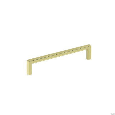 Länglicher Möbelgriff Soft 128 Gold Poliert