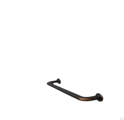 U-Turn 160 Metall Antik Bronze Länglicher Möbelgriff