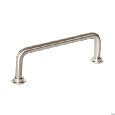 Länglicher Möbelgriff 1353 96 Care Stahl Silber lackiert