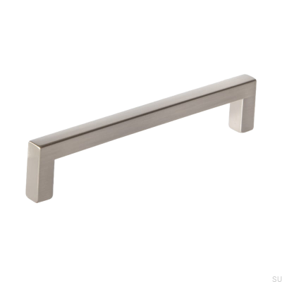 Möbelgriff verlängert 0143 128 Pflegesilber lackiert (Inox-Optik)
