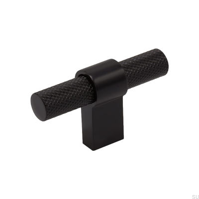 Möbelknopf T-Bar Helix Metall Schwarz