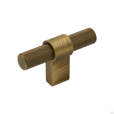 Möbelknopf T-Bar Helix Antik bronze