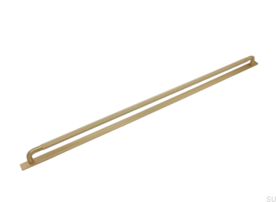 Verlängerter Möbelgriff mit Helix 608 Gold Brushed Unterlegscheibe