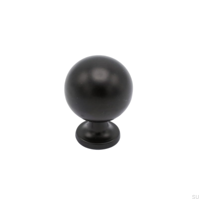 Möbelknopf Lily Metall Schwarz Matt