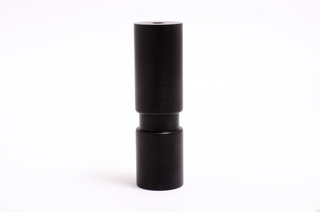 czarne aluminium noga do mebli