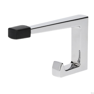 Wandaufhänger mit Türstopper 2422 32 Glanzchrom