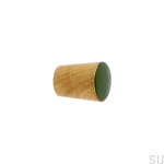 Galki do mebli SIMPLE CONE emaliowane 2 cm -   olej bezbarwny - ciemny zielony.jpg