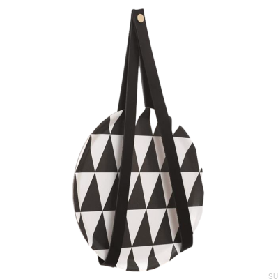 Wandhalter 0150L Leder Schwarz mit Gold