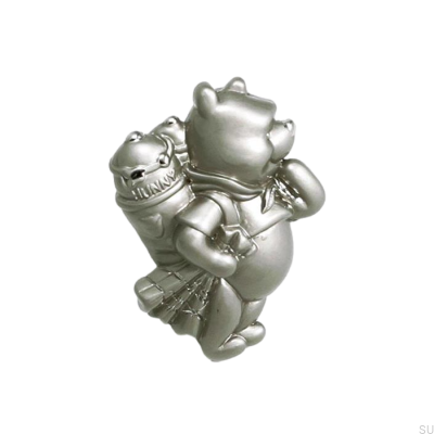 Möbelknopf Winnie the Pooh 50x35 Gebürstetes Nickel