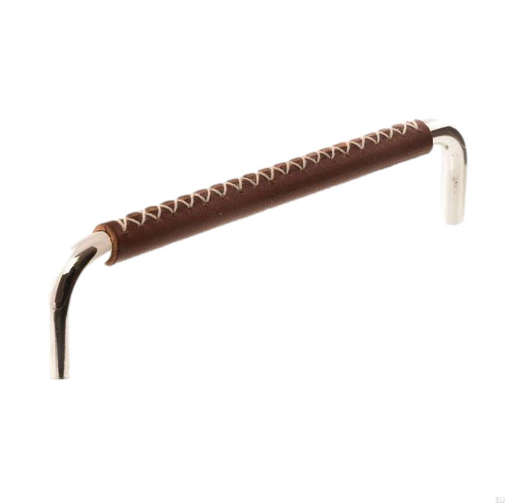 Uchwyt meblowy podłużny 7353 128 Nikiel Polerowany ze Skórą.png