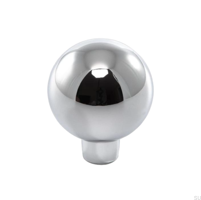 Möbelknopf 8322 28 Chrom glänzend
