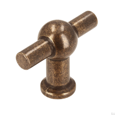  Möbelknopf T-Bar 2011-50 Antik Bronze