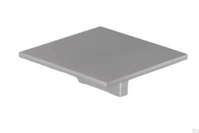 Quadratischer Möbelgriff 2053 Silber Matt