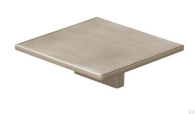 Quadratischer Möbelgriff 2053, gebürstetes Nickel