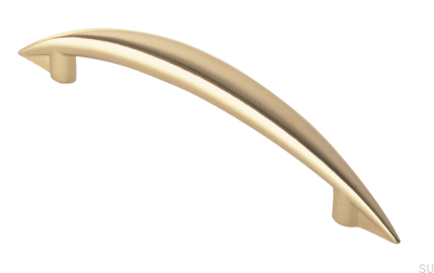 Länglicher Möbelgriff 809 96 Poliertes Gold