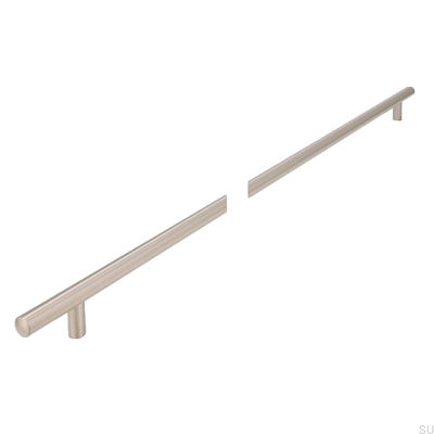 Langer Möbelgriff 885 552 Silber gebürstet