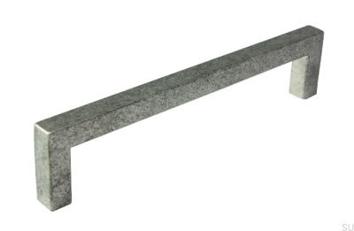 Länglicher Möbelgriff SM8137I 128 Antiksilber