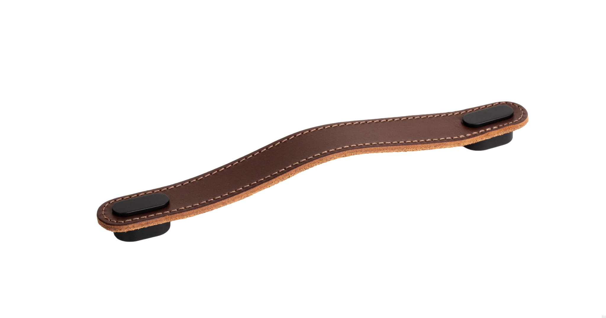 0507160P36M2--OBLONG - 22x197mm brown leather+matt black hdle-Viefe-Skandynawskie-Uchwyty.jpg