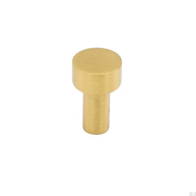 Möbelknopf Mood 30 Gold Messing, gebürstet