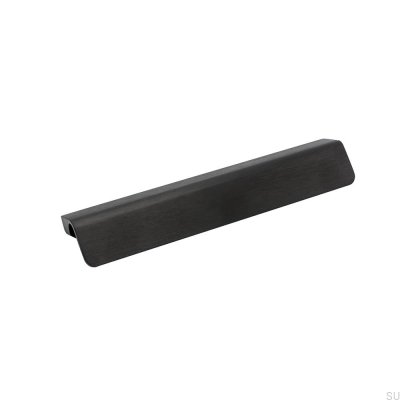 Möbelgriff mit Fransen, Metall, schwarz