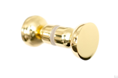 Kokeshi Doppelseitiger Türknauf 3032 Messing poliert unlackiert