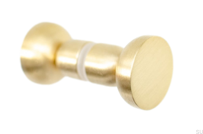 Kokeshi Doppelseitiger Türknauf 3032 Messing gebürstet unlackiert