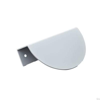 Möbelgriff „Catania 100 Edge“, Metall, mattweiß