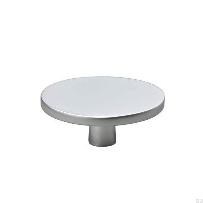 Garda 60 silberner Möbelknopf