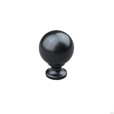 Labaro 30 Möbelknopf aus mattschwarzem Metall