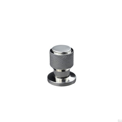 Lonato 20 Möbelknopf in gebürstetem Silber