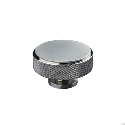 Lonato 50 Möbelknopf in gebürstetem Silber