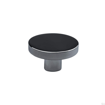 Monza Stripe 42 Möbelknopf, poliertes Chrom