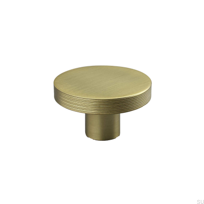 Monza Stripe 42 Möbelknopf aus gebürstetem Gold