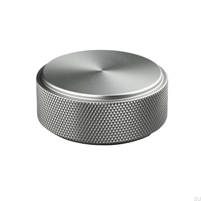 Rimini 50 Silber gebürsteter Möbelknopf