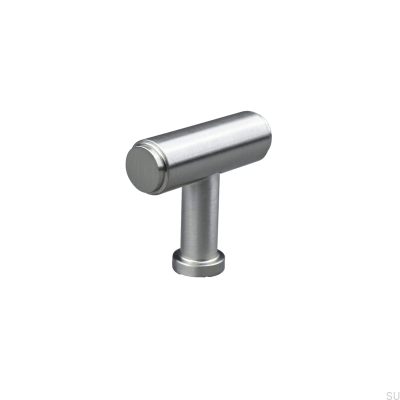 T-Bar Salo Möbelknopf aus Metall, gebürstetes Silber