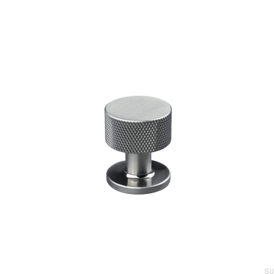 Sassari 25 Möbelknopf aus gebürstetem Silber