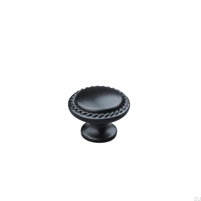Sora 30 Möbelknopf aus Metall, mattschwarz