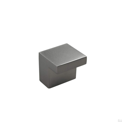 Zermatt 36 silberner Möbelknopf